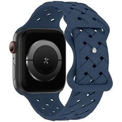 Beline pasek Apple Watch Silicone Woven 42|44|45|49mm niebieski |deep blue box цена и информация | Аксессуары для смарт-часов и браслетов | hansapost.ee