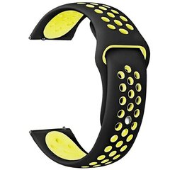 Beline pasek Watch 20mm Sport Silicone czarno-żółty black|yellow box цена и информация | Аксессуары для смарт-часов и браслетов | hansapost.ee