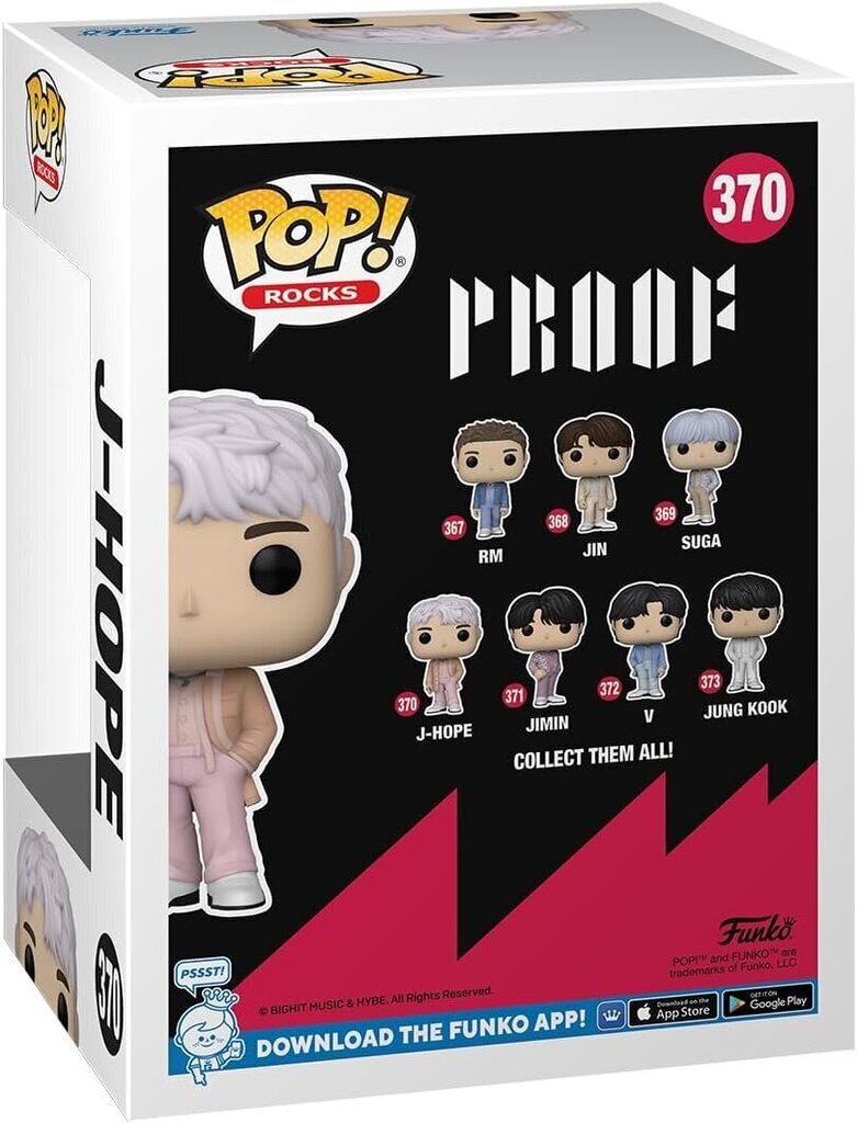 Funko Pop! Rocks: BTS - J Hope цена и информация | Fännitooted mänguritele | hansapost.ee