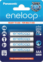 Eneloop Akud Panasonic BK-4MCCE / 4BE (4 tk.) hind ja info | Patareid | hansapost.ee