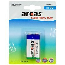 Батарейки Arcas Super Heavy Duty 9V Block (6LF22) цена и информация | Батерейки | hansapost.ee