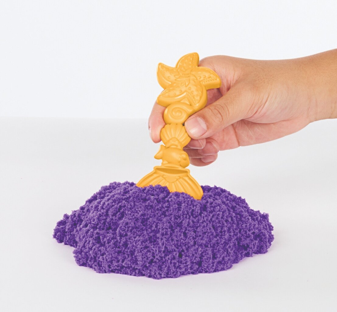 Kinetic Sand plastikust kineetiline liivalinnak lilla liivaga, vormid, ümbris ja tarvikud hind ja info | Kunstitarbed, voolimise tarvikud | hansapost.ee