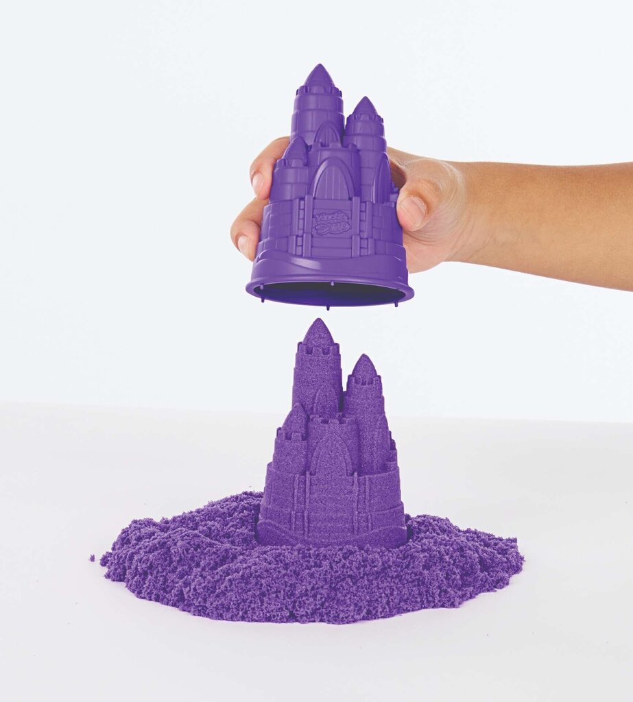 Kinetic Sand plastikust kineetiline liivalinnak lilla liivaga, vormid, ümbris ja tarvikud hind ja info | Kunstitarbed, voolimise tarvikud | hansapost.ee