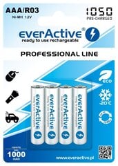 everActive Professional Ready to Use 1050mAh AAA аккумулятор, 4 шт. цена и информация | Батерейки | hansapost.ee