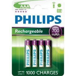 Patareid Philips AAA, 4 tk hind ja info | Patareid | hansapost.ee