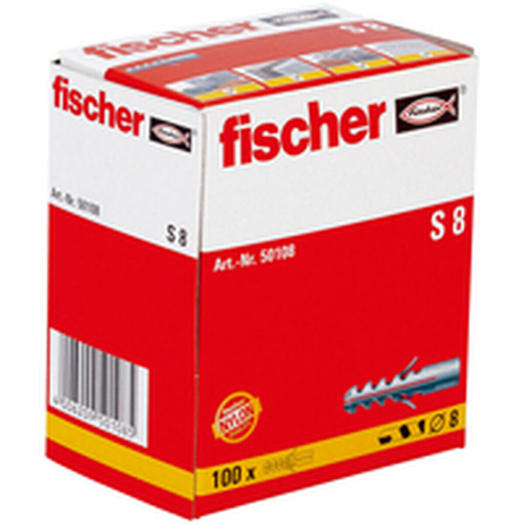 Naastud Fischer 50108 6 x 40 mm 100 Ühikut цена и информация | Kinnitusvahendid | hansapost.ee