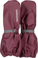 Didriksons laste soojad vihmakindad PILEGLOVE 8, bordoopunane price and information | Rainwear for children | hansapost.ee