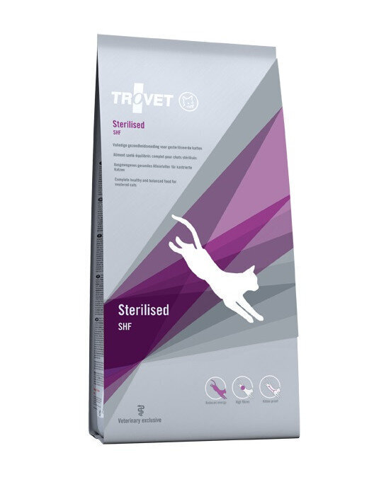 Trovet Sterilised SHF, 3 kg hind ja info | Kassi kuivtoit ja kassikrõbinad | hansapost.ee