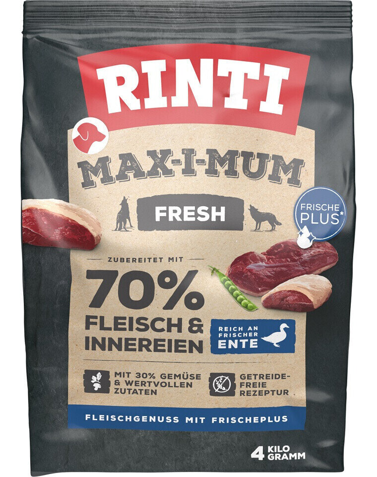 Rinti Max-I-Mum koos pardiga, 4 kg цена и информация | Koerte kuivtoit ja krõbinad | hansapost.ee