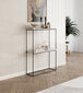 Konsoollaud ADRK Furniture Velo, hall/must hind ja info | Konsoollauad | hansapost.ee