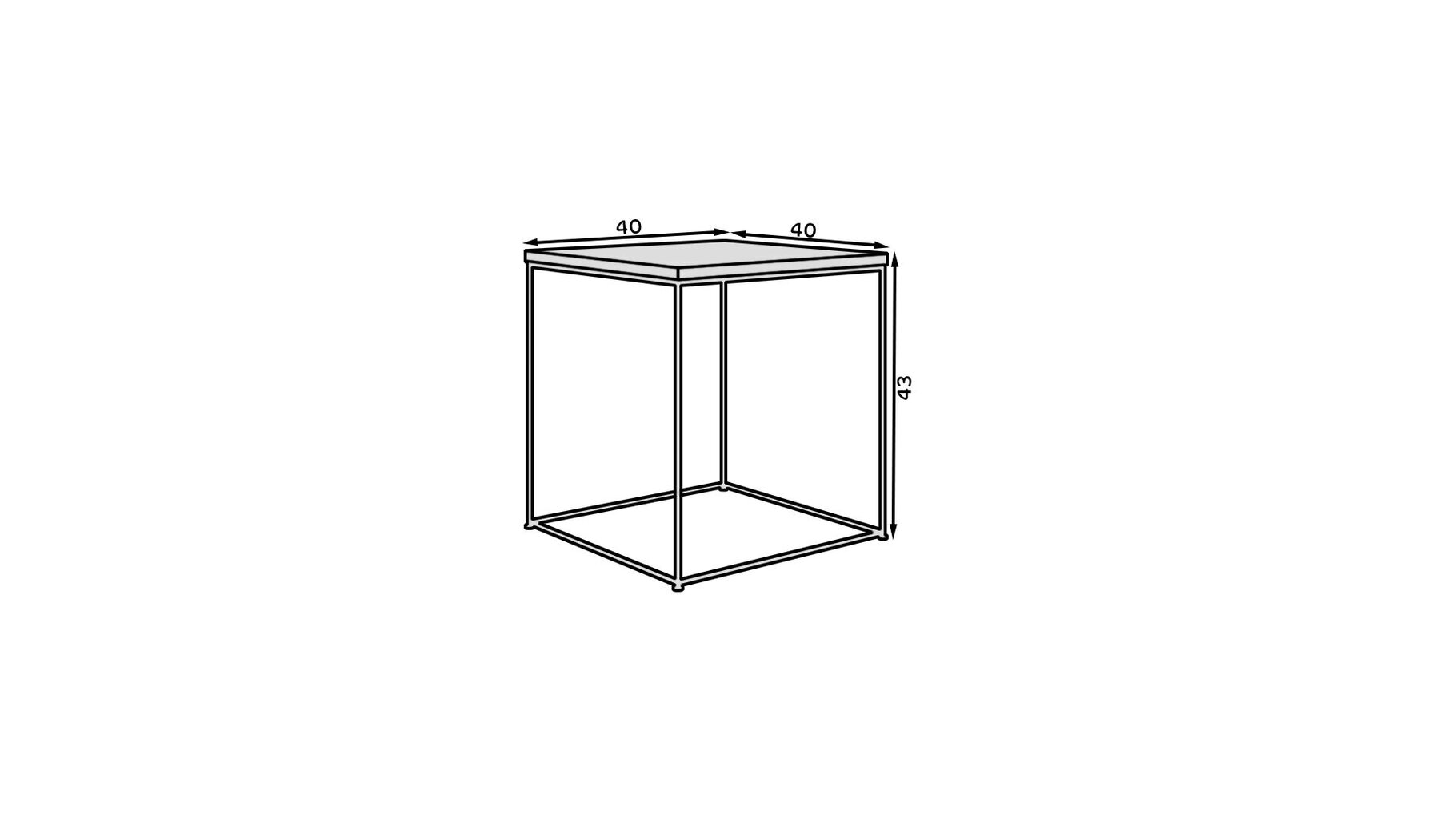 Kohvilaud ADRK Furniture Adina, kuldne/valge hind ja info | Diivanilauad | hansapost.ee