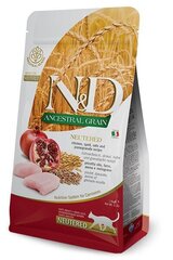 FARMINA N&D ANCESTRAL GRAIN CAT NEUTTERED - КУРИЦА ДЛЯ ВЗРОСЛЫХ 1,5 кг цена и информация | Сухой корм для кошек | hansapost.ee