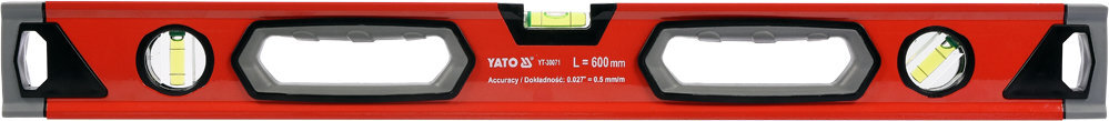 Vesilood Yato YT-30071, 60 cm, 3 L, 0,5 mm/m hind ja info | Käsitööriistad | hansapost.ee