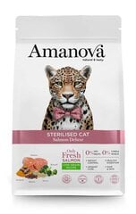 Amanova Deluxe для взрослых стерилизованных кошек с лососем, 1,5 кг цена и информация | Сухой корм для кошек | hansapost.ee