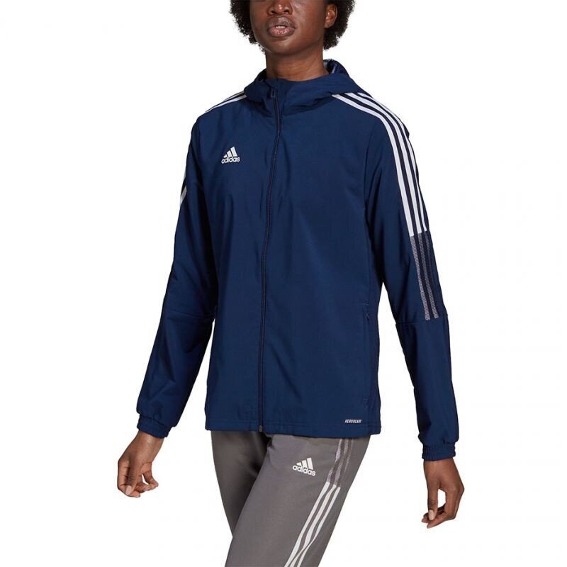 Naiste sportkampsun Adidas Tiro 21 Windbreaker W GP4968, tumesinine цена и информация | Spordiriided naistele | hansapost.ee