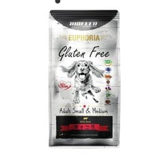 Biofeed Euphoria Gluteen Free Adult Small&Medium veiselihaga, 12kg price and information | Dry dog food and crisps | hansapost.ee