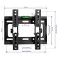 Telerihoidik 13-48" 200x200 KG-1035 Alabama KING MOUNT hind ja info | Teleri seinakinnitused ja hoidjad | hansapost.ee