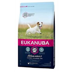 Сухой корм для собак - Eukanuba Adult, Small, Chicken, 12 кг цена и информация | Сухой корм для собак | hansapost.ee