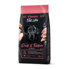 Fitmin Dog For Life Duck&Turkey kodulindudega, 12 kg цена и информация | Сухой корм для собак | hansapost.ee