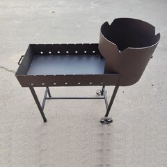 Ahjuga grill, 83x32x98 cm, pruun hind ja info | Šašlõkivannid | hansapost.ee