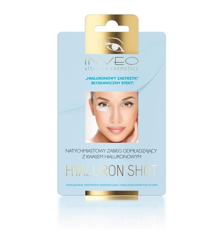 Inveo Ultimate Cosmetics Hyaluron Shot silmaaluste mask hind ja info | Näomaskid ja silmamaskid | hansapost.ee