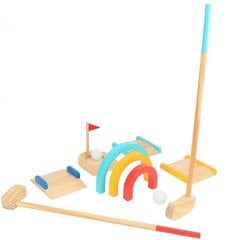 Puidust golfikomplekt Tooky Toy, 2 inimesele 13 tk price and information | Toys for babies | hansapost.ee