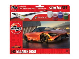 Подарочный набор Airfix - McLaren 765LT, 1/43, A55006 цена и информация | Конструкторы и кубики | hansapost.ee