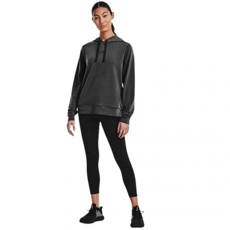 Naiste dressipluus Under Armour Rival Terry Hoodie 1369855 010, grafiitvärvid цена и информация | Spordiriided naistele | hansapost.ee