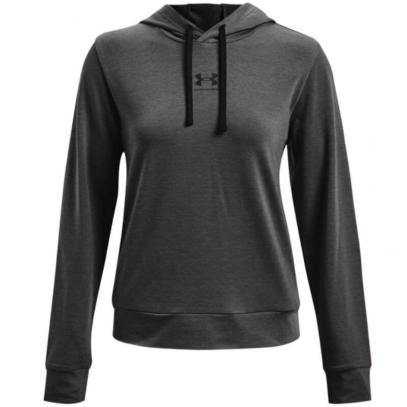 Naiste dressipluus Under Armour Rival Terry Hoodie 1369855 010, grafiitvärvid hind ja info | Spordiriided naistele | hansapost.ee