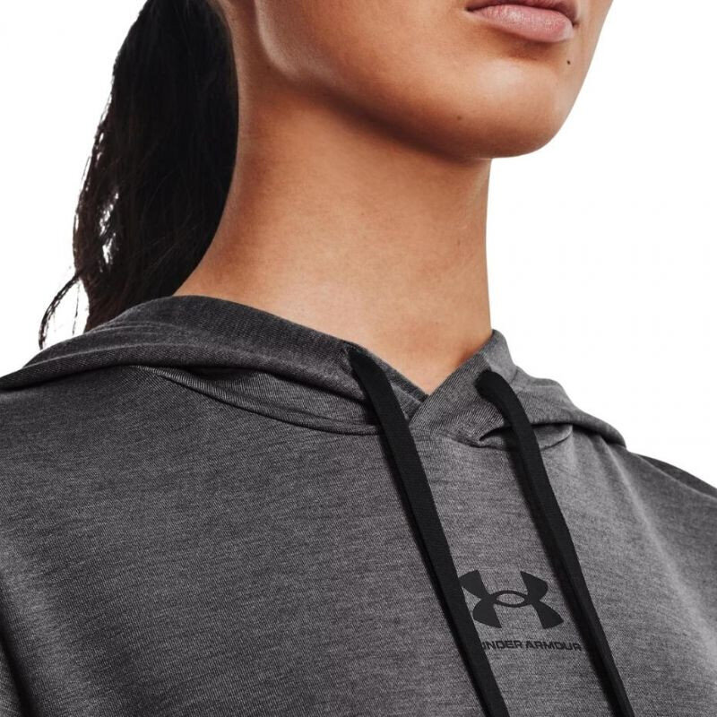 Naiste dressipluus Under Armour Rival Terry Hoodie 1369855 010, grafiitvärvid цена и информация | Spordiriided naistele | hansapost.ee