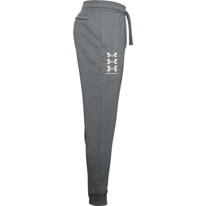 Meeste dressipüksid Under Armor Rival Fleece 3Logo Jogger Pants M 1357 131 012, halliid цена и информация | Spordiriided meestele | hansapost.ee