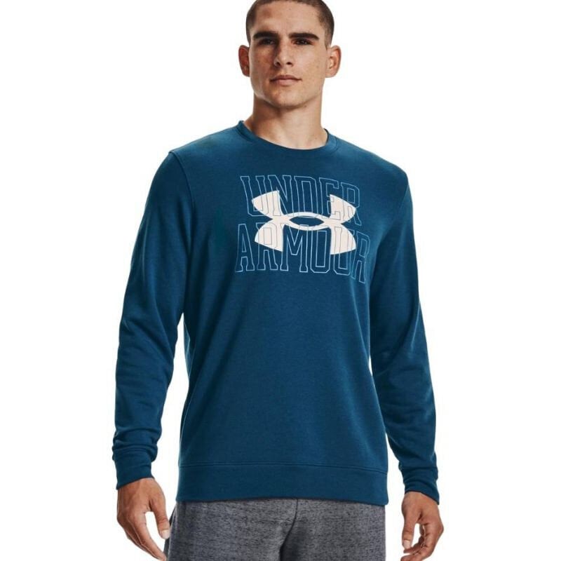 Meeste hüppaja Under Armor UA Rival Terry Logo Crew 1370391 458, sinine цена и информация | Spordiriided meestele | hansapost.ee