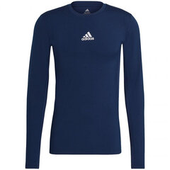 Футболка мужская Adidas Compression Long Sleeve Tee M GU7338, синяя цена и информация | Мужские футболки | hansapost.ee