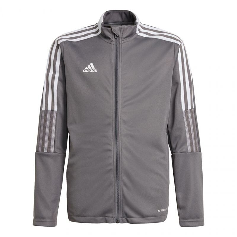 Laste sportlik dressipluus Adidas Tiro 21 Track Jr GM7311, hall цена и информация | Kampsunid, vestid ja jakid poistele | hansapost.ee