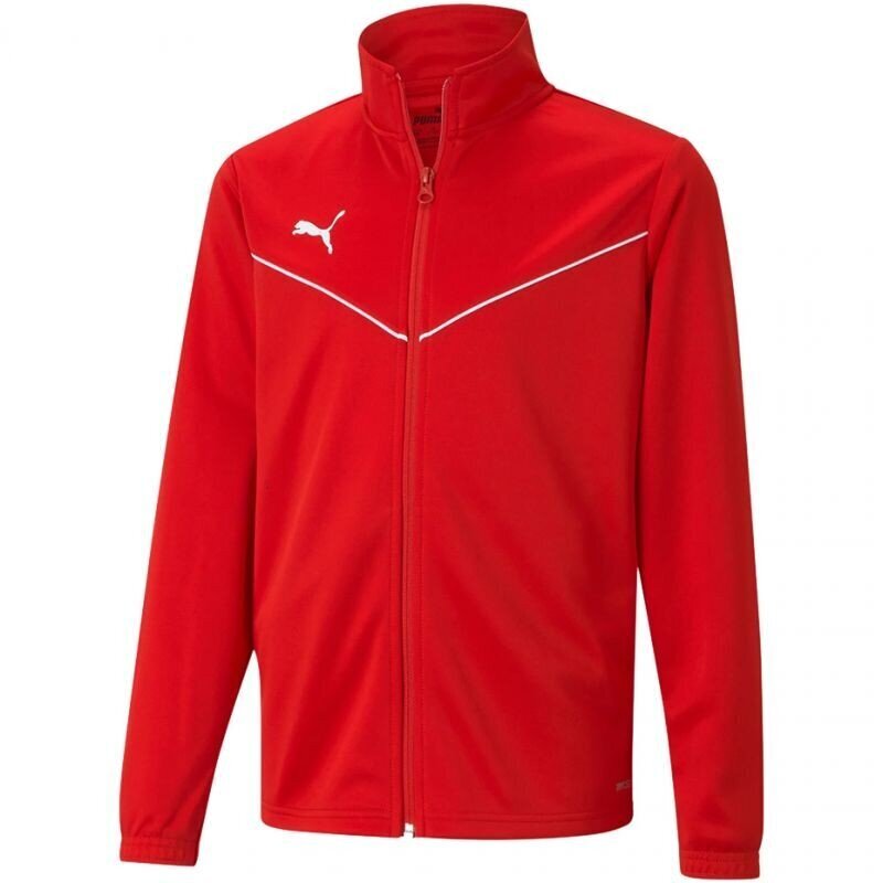 Laste dressipluus Puma teamRise Training Poly Jacket Jr 657393 01, punane hind ja info | Kampsunid, vestid ja jakid poistele | hansapost.ee