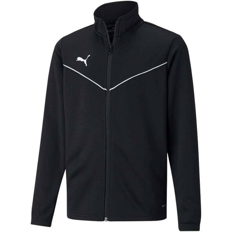 Laste dressipluus Puma teamRise Training Poly Jacket Jr 657393 03, must цена и информация | Kampsunid, vestid ja jakid poistele | hansapost.ee