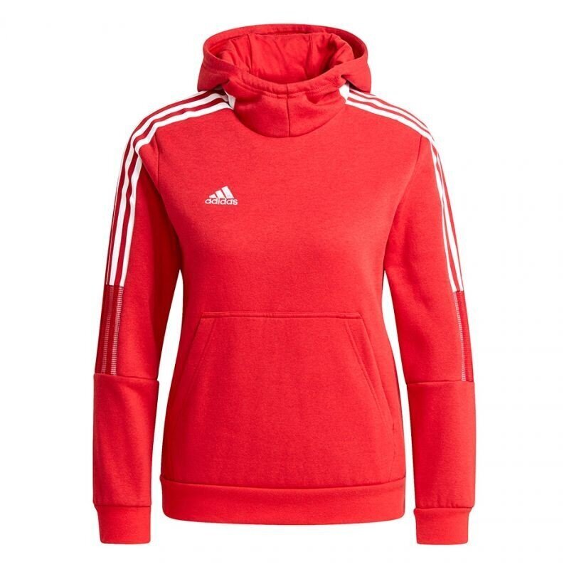 Laste dressipluus Adidas Tiro 21 Sweat Hoody Jr, GM7338, punane hind ja info | Kampsunid, vestid ja jakid tüdrukutele | hansapost.ee