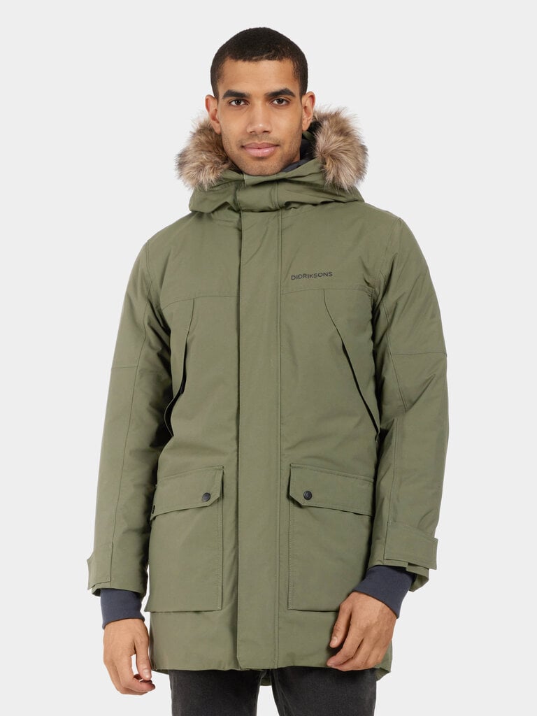 Didriksons meeste talveparka RICK, khaki hind ja info | Joped meestele | hansapost.ee