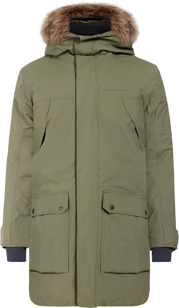 Didriksons meeste talveparka RICK, khaki hind ja info | Joped meestele | hansapost.ee