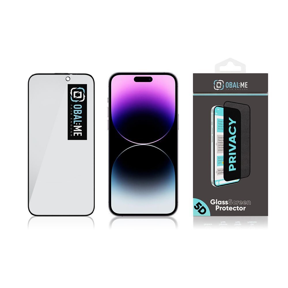 Obal:Me Privacy 5D Glass Screen Protector hind ja info | Ekraani kaitseklaasid ja kaitsekiled | hansapost.ee