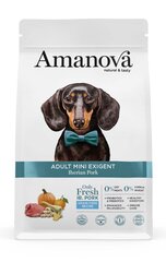 Amanova Adult Mini Exigent täiskasvanud väikest tõugu sealihaga koertele, 2 kg price and information | Dry dog food and crisps | hansapost.ee