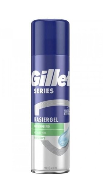 Raseerimisvaht Gillette Raseerimisgeel Sensitive Skin, 200 ml цена и информация | Raseerimisvahendid | hansapost.ee