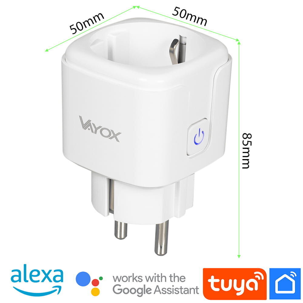 Smart Plug Wifi VA0010 VAYOX цена и информация | Nutiseadmed ja lisatarvikud | hansapost.ee