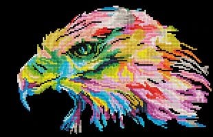 Teemantmosaiik Eagle eye, 27x42 cm price and information | Diamond painting kits | hansapost.ee