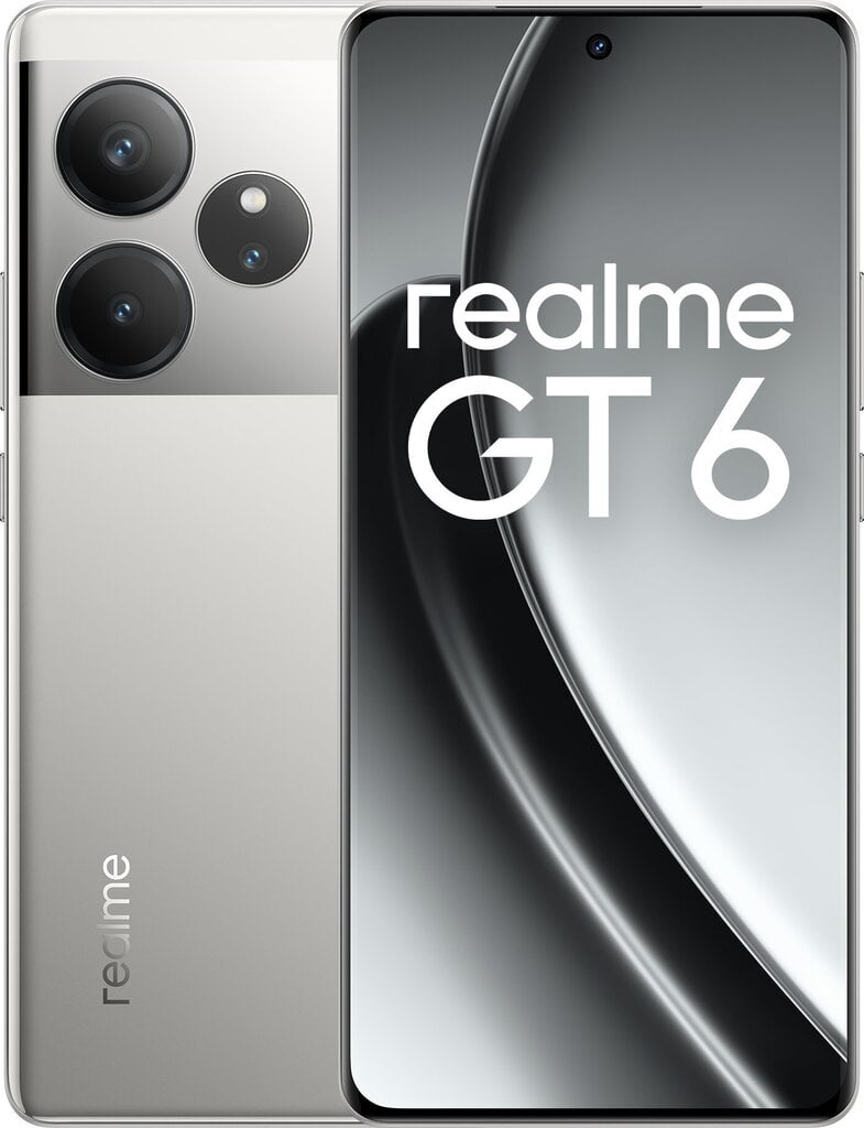 Realme GT6 5G 16/512GB Fluid Silver цена и информация | Telefonid | hansapost.ee