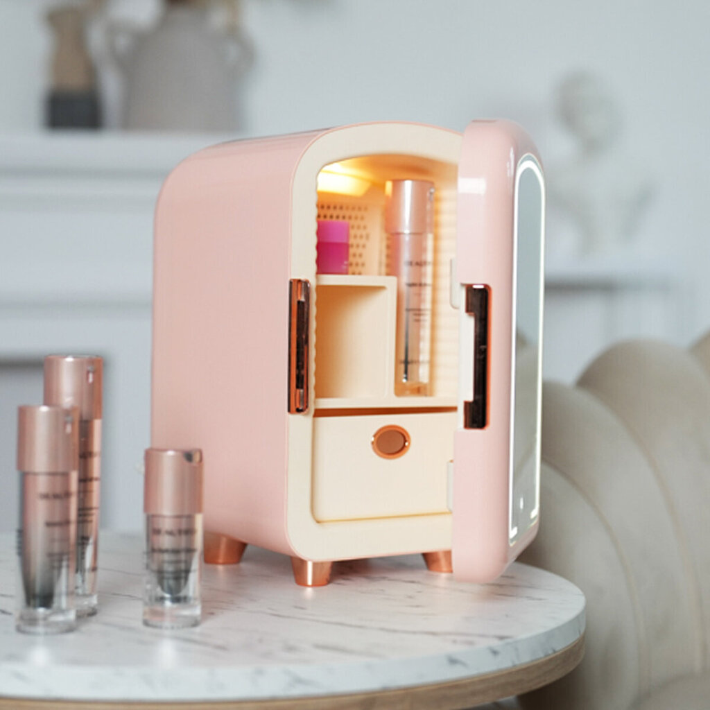 Kosmeetikakülmik koos led peegliga Beautifly Blush, 7 L hind ja info | Kosmeetikakotid ja meigipeeglid | hansapost.ee