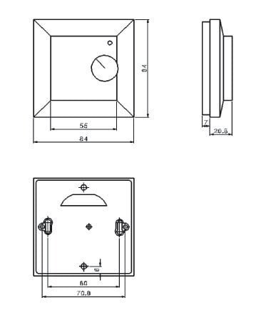 Pinnapealne termostaat C 101 koos põranda temperatuuri anduriga 16A; 3600W; 230V цена и информация | Põrandaküte | hansapost.ee