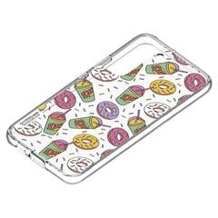 Panel Samsung GP-TOU021HOOPW do etui Frame Cover do Galaxy S22+ Simpsons Donut biały|white цена и информация | Чехлы для телефонов | hansapost.ee