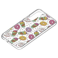 Panel Samsung GP-TOU021HOVPW do etui Frame Cover do Galaxy S22 Simpsons Donut biały|white цена и информация | Чехлы для телефонов | hansapost.ee