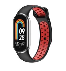 Beline pasek Mi Band 8 design czarno-czerwony |black-red цена и информация | Аксессуары для смарт-часов и браслетов | hansapost.ee